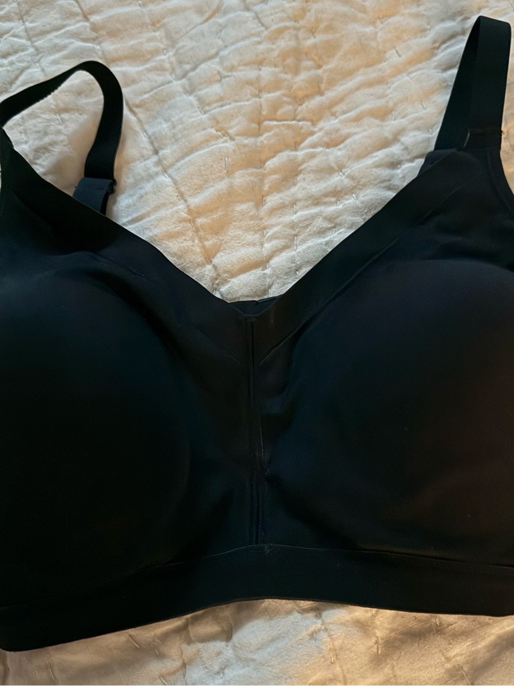 WARNERS Black Wireless Seamless Comfort Bra - Brand